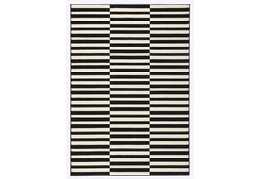 Velours Vloerkleed Panel Zwart