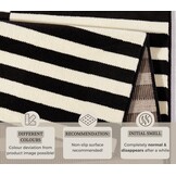Velours Vloerkleed Panel Zwart