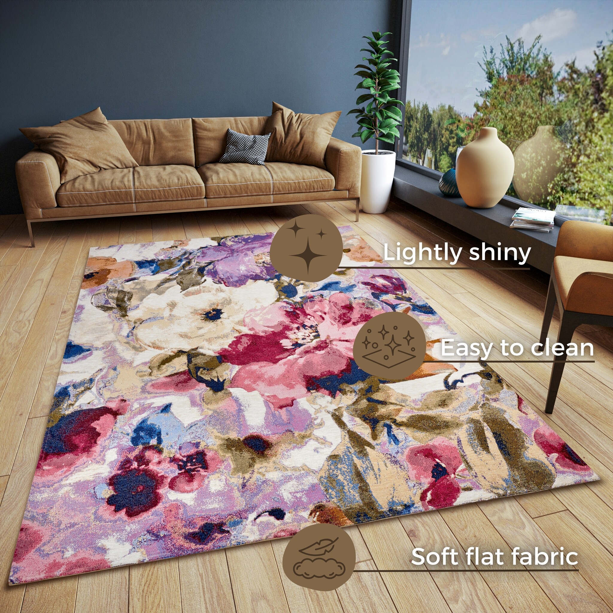 Gobelin Vloerkleed Atika Multikleur