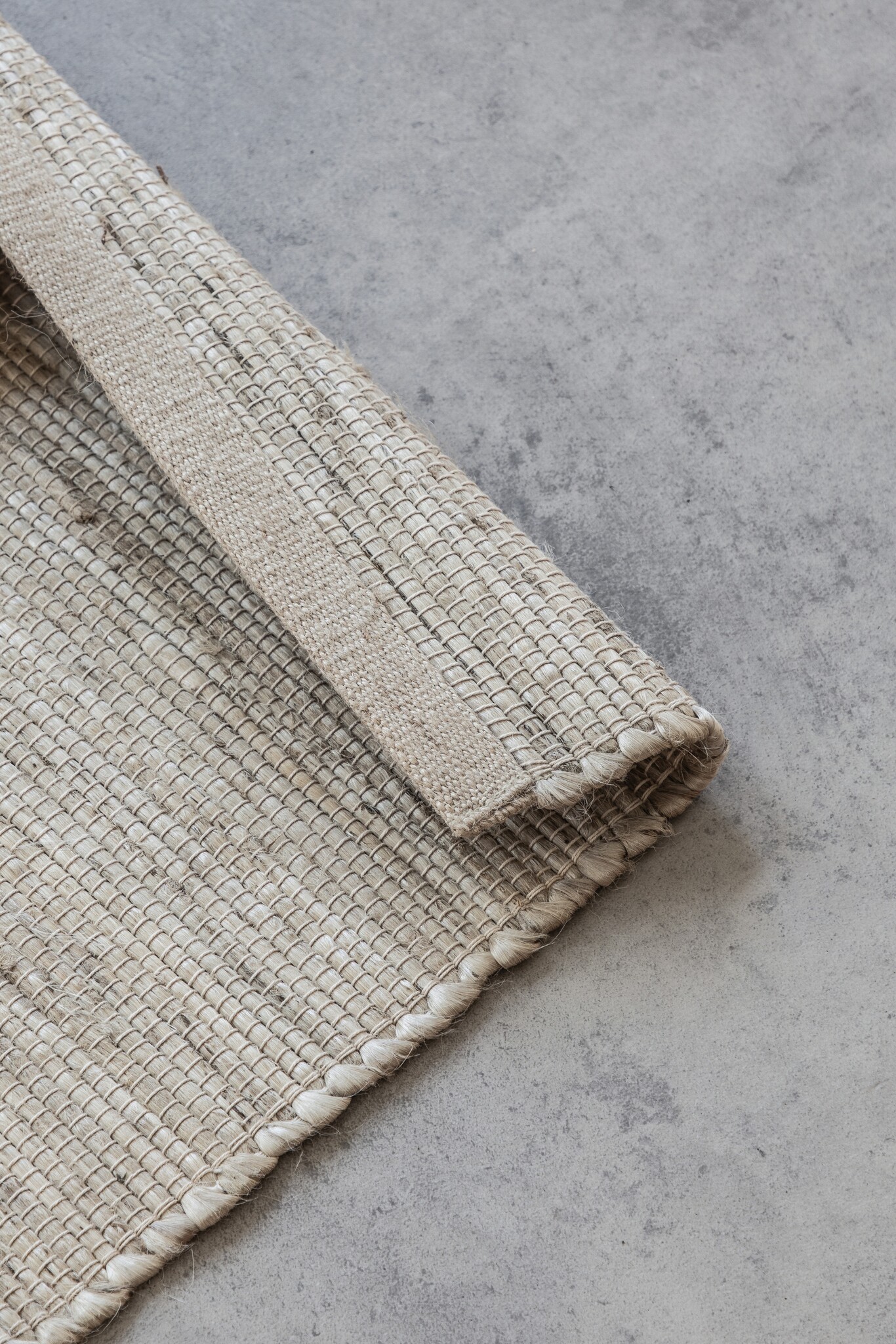 Jute Vloerkleed Dhaka Creme