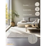 Jute Vloerkleed Dhaka Creme