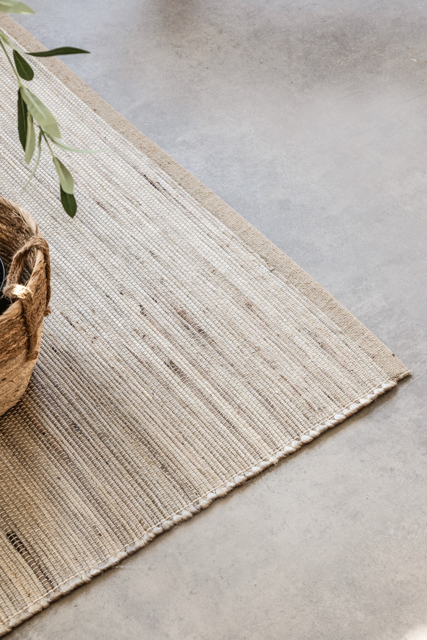 Jute Vloerkleed Dhaka Grijs