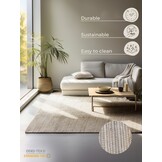 Jute Vloerkleed Dhaka Grijs