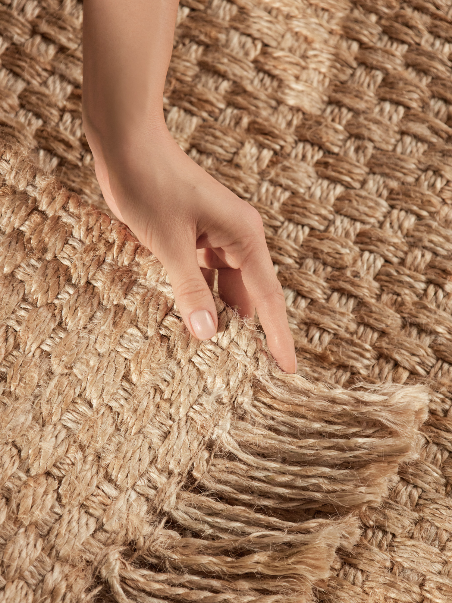 Jute Vloerkleed Fjord Goud Beige
