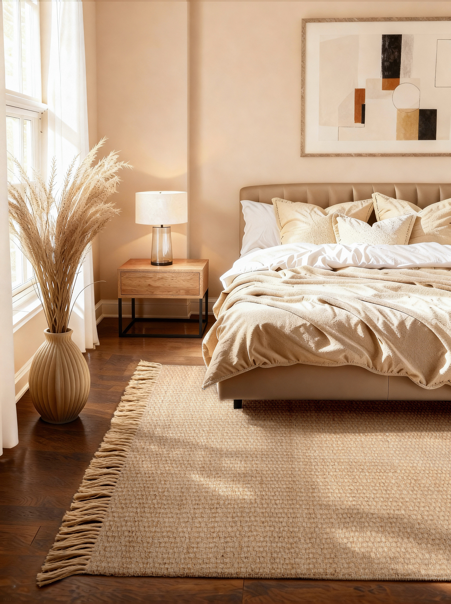Jute Vloerkleed Fjord Goud Beige