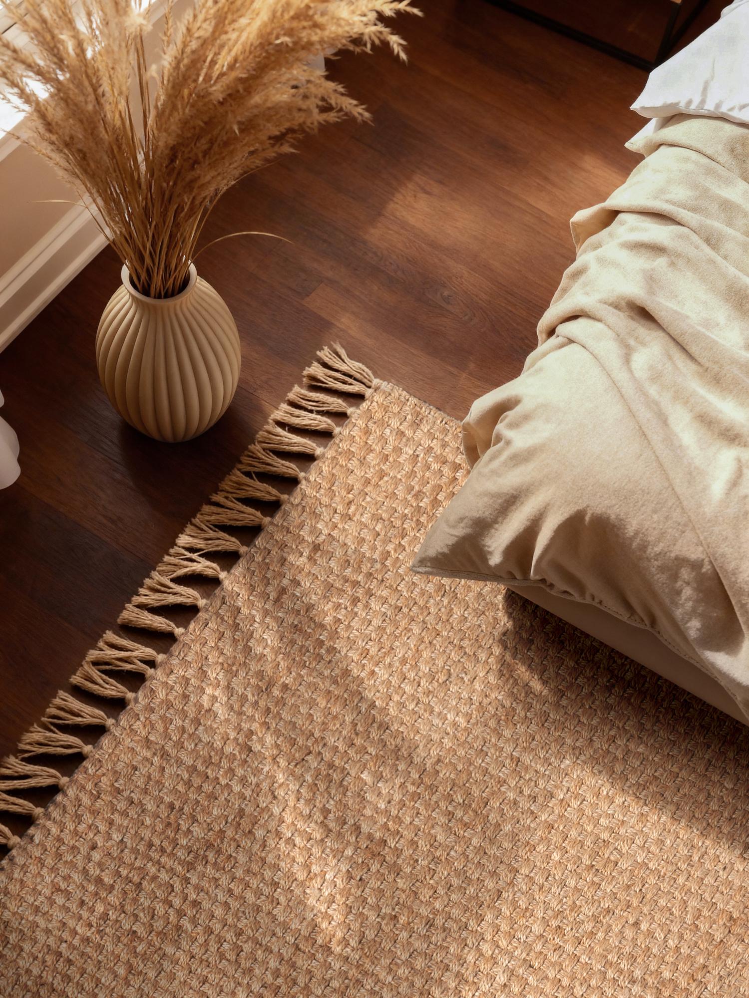 Jute Vloerkleed Fjord Goud Beige