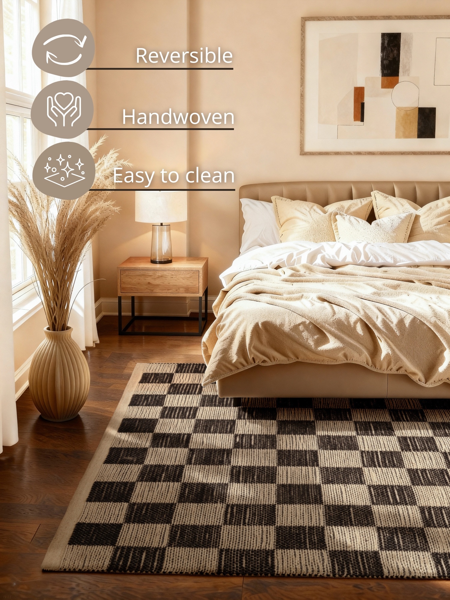 Jute Vloerkleed Rex Creme
