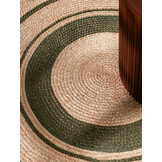 Rond Gevlochten Jute Vloerkleed Basil Creme