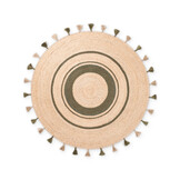 Rond Gevlochten Jute Vloerkleed Basil Creme