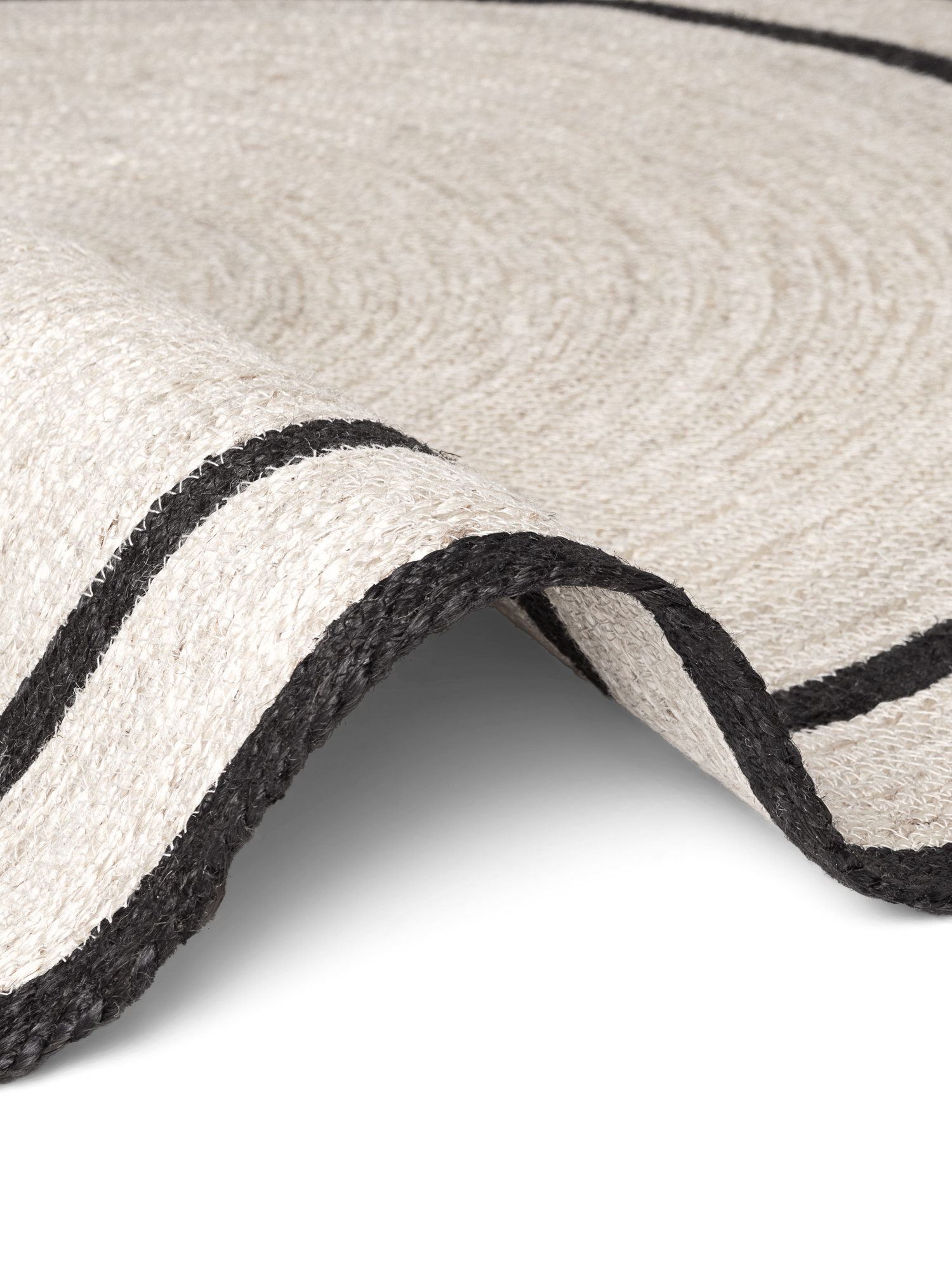 Rond Gevlochten Jute Vloerkleed Lina Creme