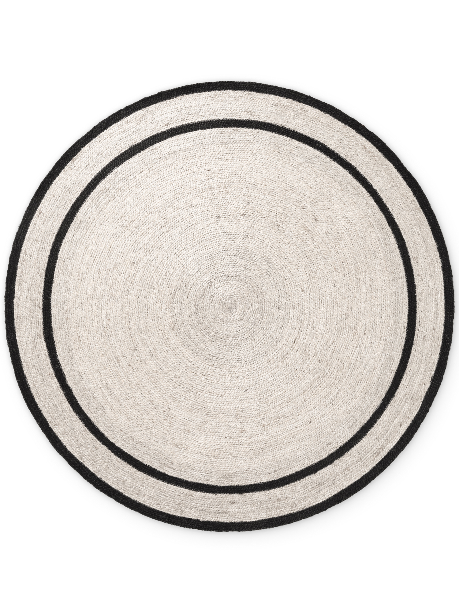 Rond Gevlochten Jute Vloerkleed Lina Creme