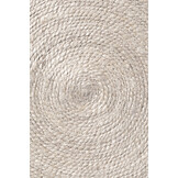 Rond Gevlochten Jute Vloerkleed Lina Creme