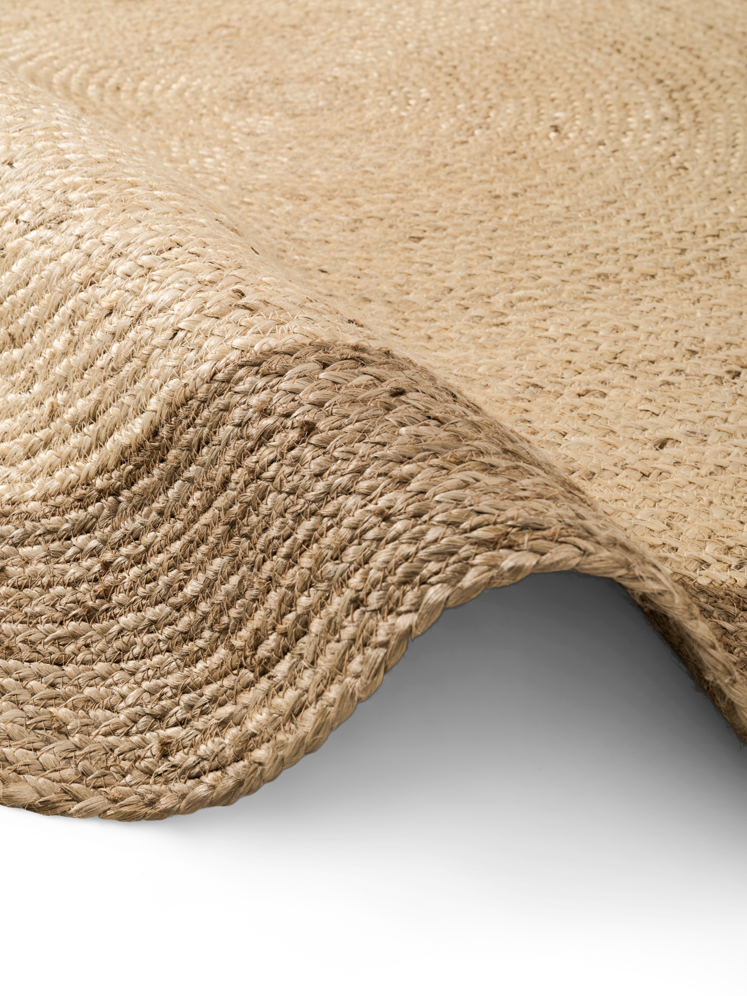 Rond Jute Vloerkleed Jutta Taupe