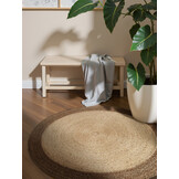 Rond Jute Vloerkleed Jutta Taupe