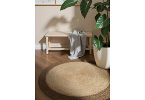 Rond Jute Vloerkleed Jutta Taupe