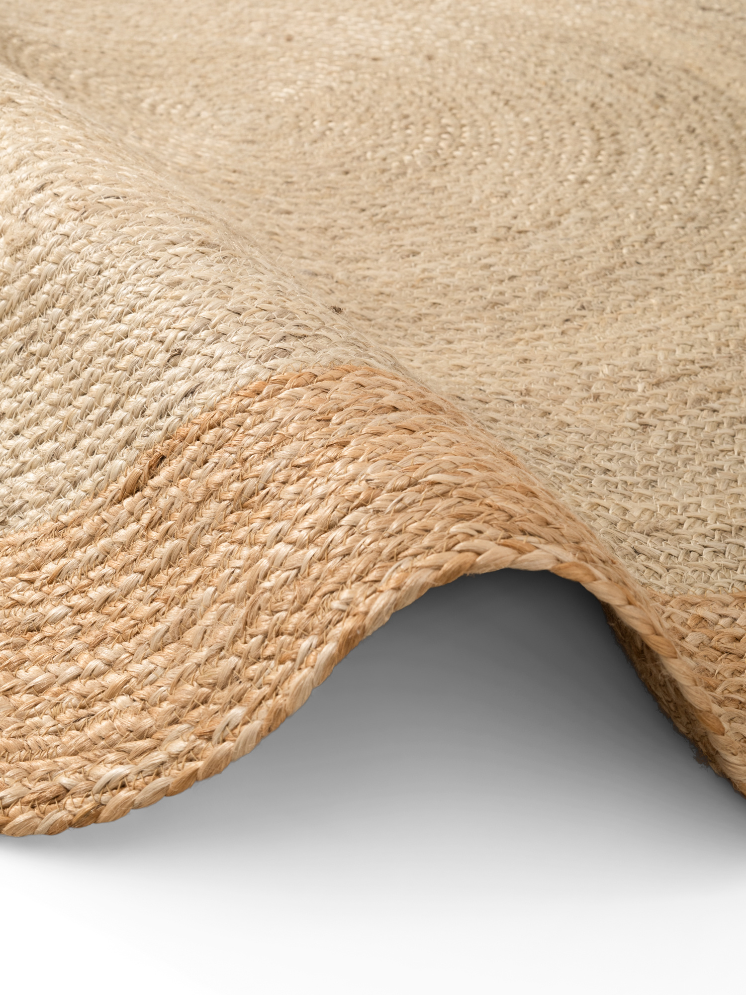 Rond Jute Vloerkleed Jutta Creme