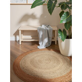 Rond Jute Vloerkleed Jutta Creme