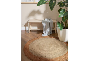 Rond Jute Vloerkleed Jutta Creme