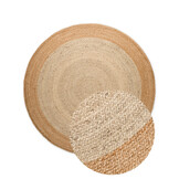 Rond Jute Vloerkleed Jutta Creme