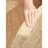 Rond Jute Vloerkleed Jutta Goud