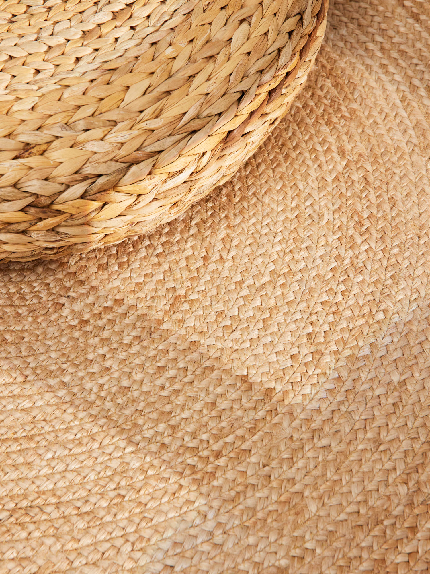 Rond Jute Vloerkleed Jutta Goud