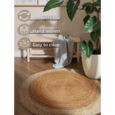 Rond Jute Vloerkleed Jutta Goud