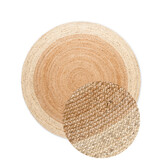 Rond Jute Vloerkleed Jutta Goud