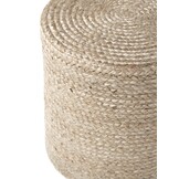 Jute Poef Jutta Creme Grijs