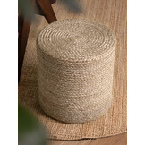 Jute Poef Jutta Creme Grijs