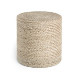 Jute Poef Jutta Creme Grijs