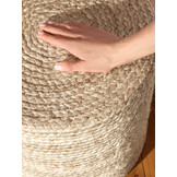 Jute Poef Jutta Creme
