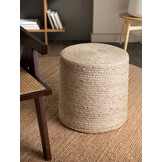 Jute Poef Jutta Creme