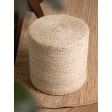 Jute Poef Jutta Creme