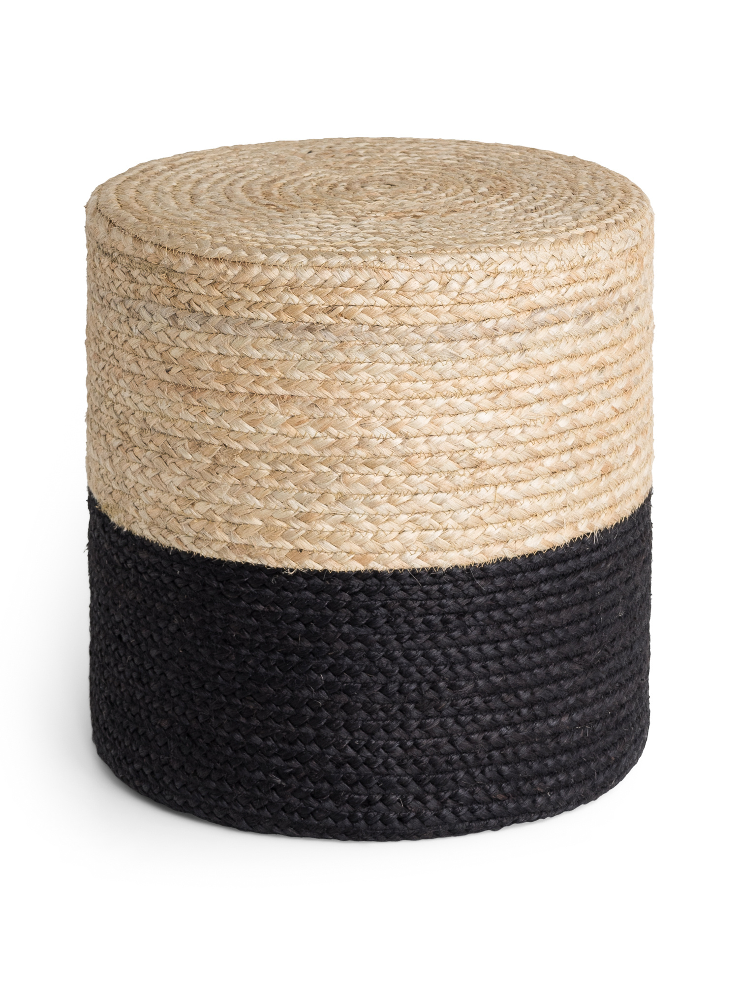 Jute Poef Jutta Goud Zwart