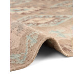 Afghaans Kelim Vloerkleed Dune Beige Lichtblauw