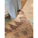 Afghaans Kelim Vloerkleed Dune Beige Lichtblauw