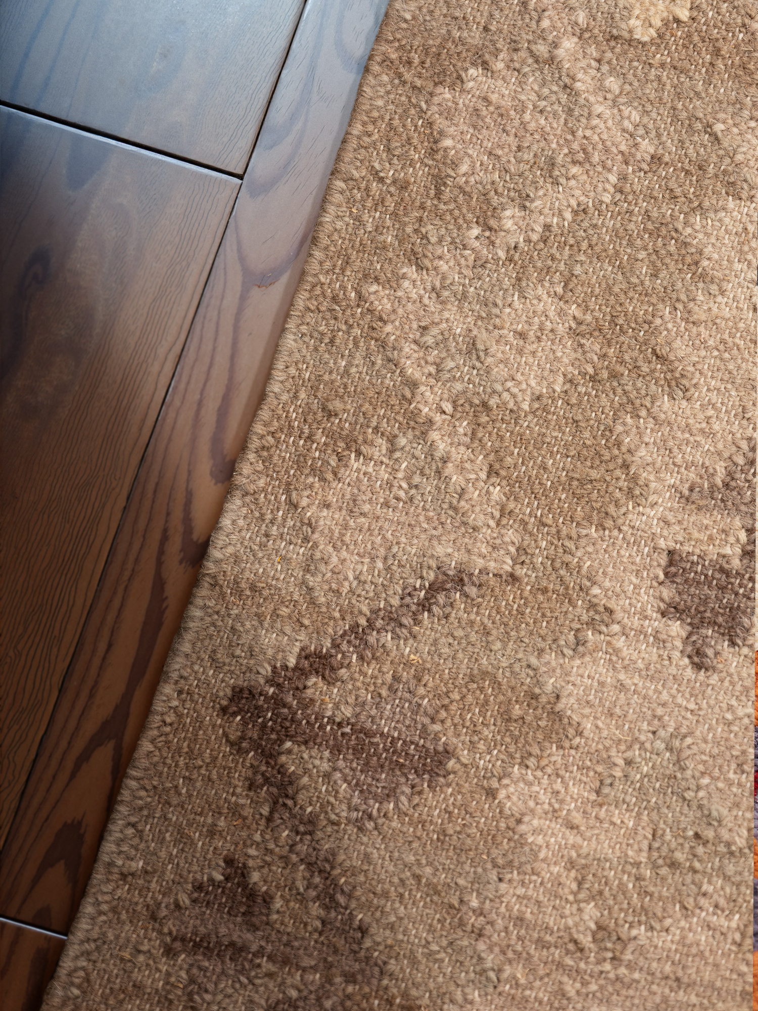 Afghaans Kelim Vloerkleed Dune Beige Lichtblauw