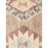 Afghaans Kelim Vloerkleed Dune Beige Lichtblauw