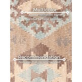 Afghaans Kelim Vloerkleed Dune Beige Lichtblauw