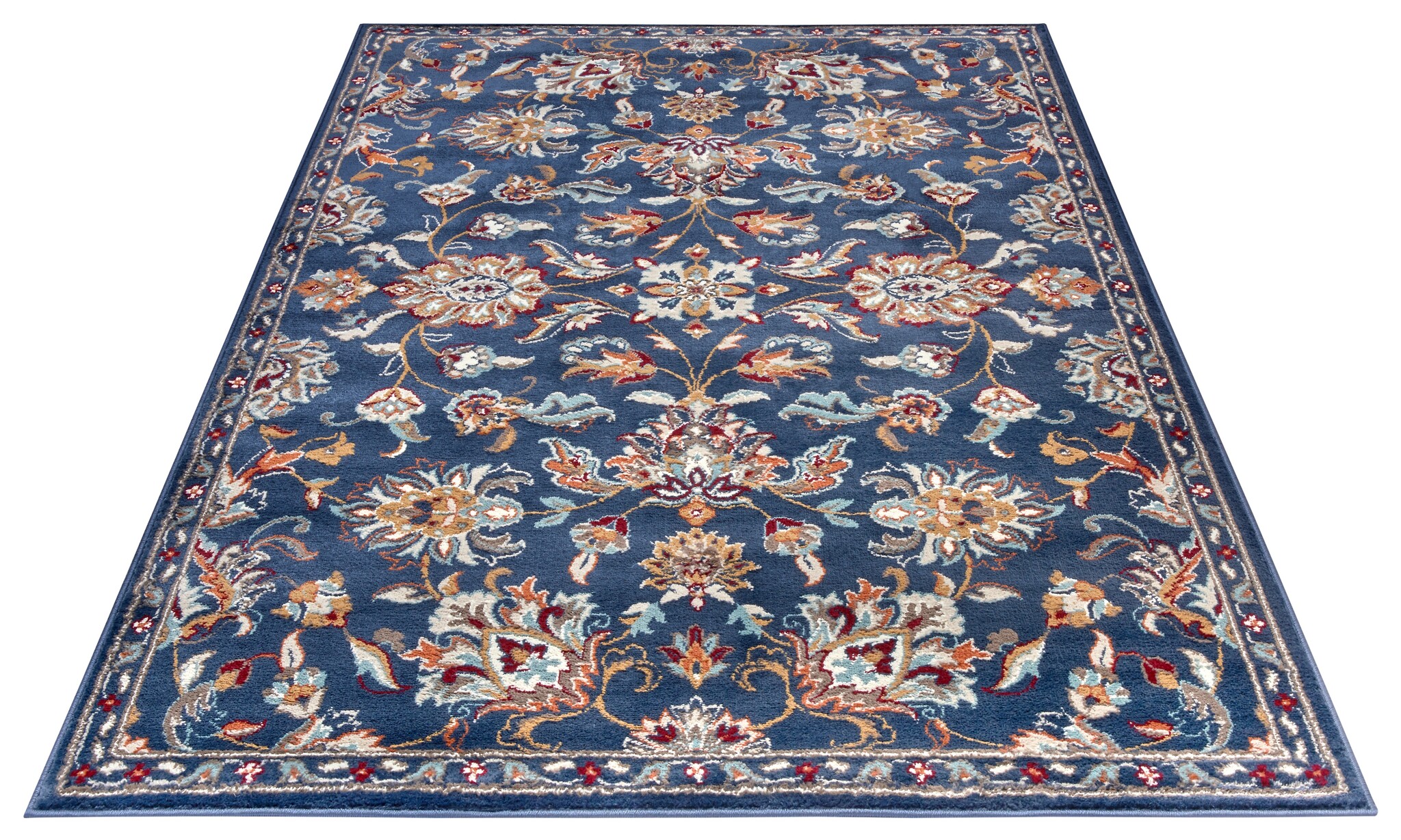 Oosters Vloerkleed Caracci Blauw Multikleur