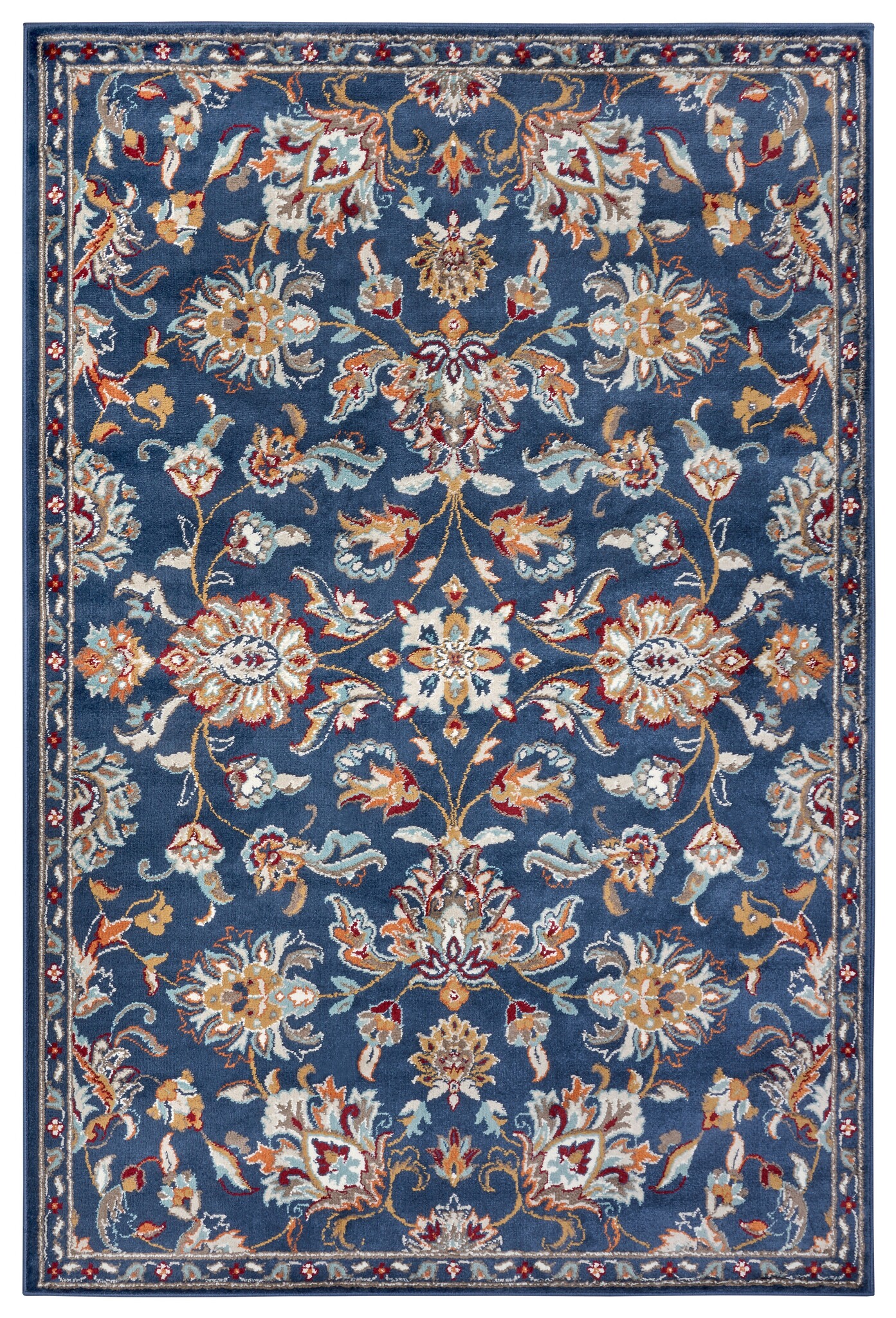 Oosters Vloerkleed Caracci Blauw Multikleur