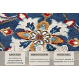 Oosters Vloerkleed Caracci Blauw Multikleur