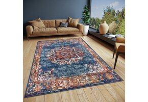 Oosters Vloerkleed Maderno Blauw Multikleur