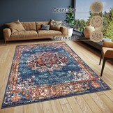 Oosters Vloerkleed Maderno Blauw Multikleur