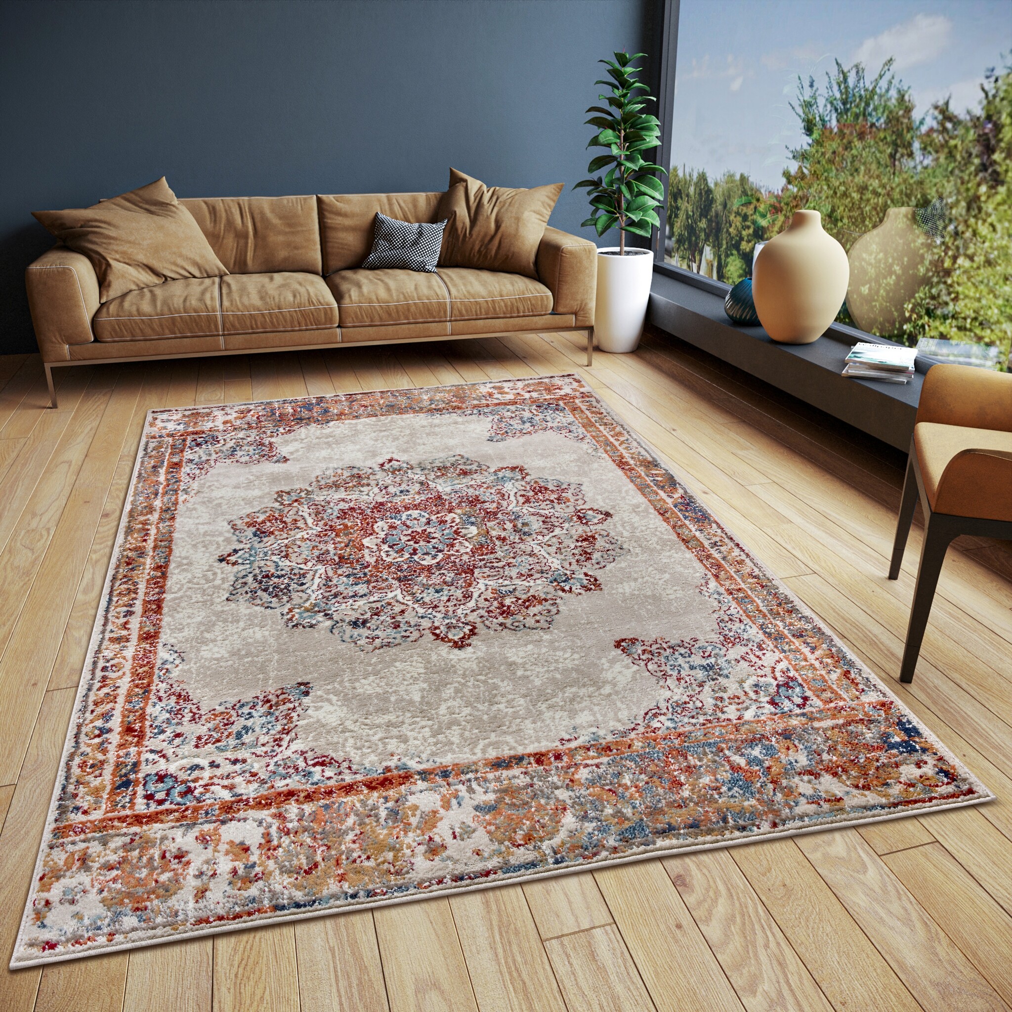 Oosters Vloerkleed Maderno Creme Multikleur