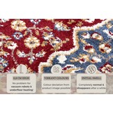 Oosters Vloerkleed Mochi Rood Multikleur