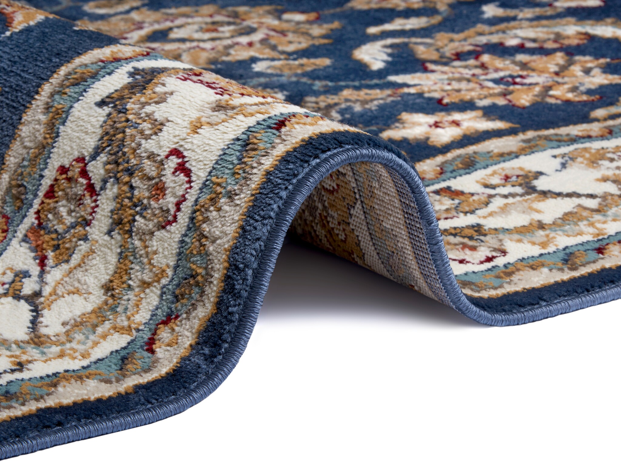 Oosters Vloerkleed Reni Blauw Creme