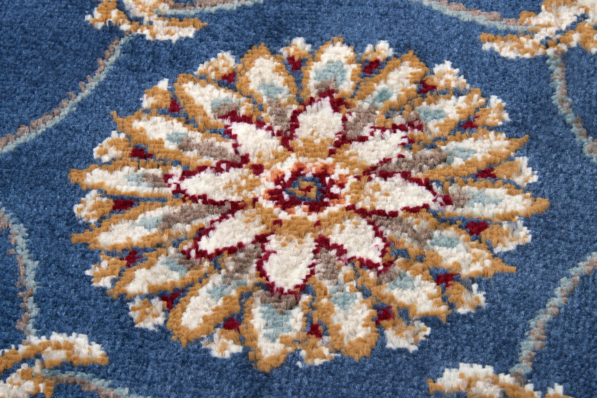 Oosters Vloerkleed Reni Blauw Creme