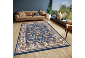 Oosters Vloerkleed Reni Blauw Creme