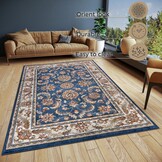 Oosters Vloerkleed Reni Blauw Creme